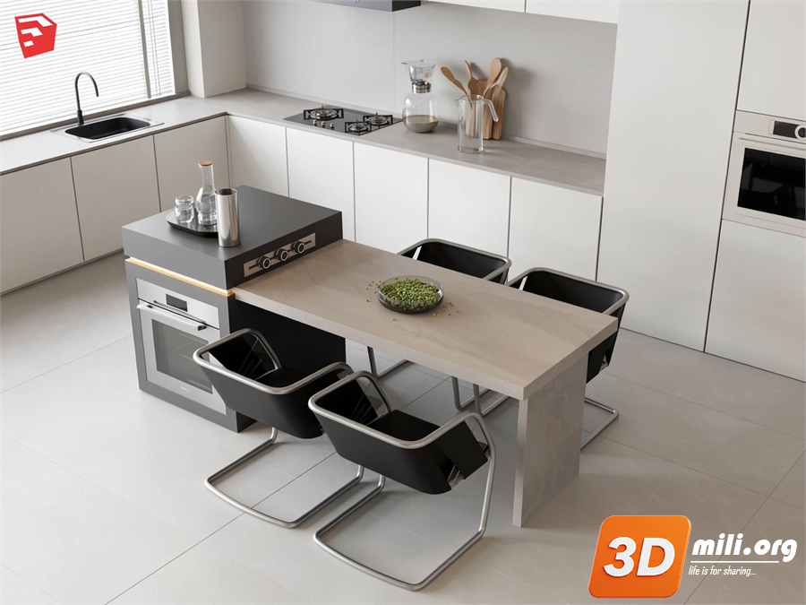 Kitchen island Skp Files